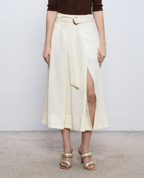 Twinset Бежевая юбка миди 261TP2533