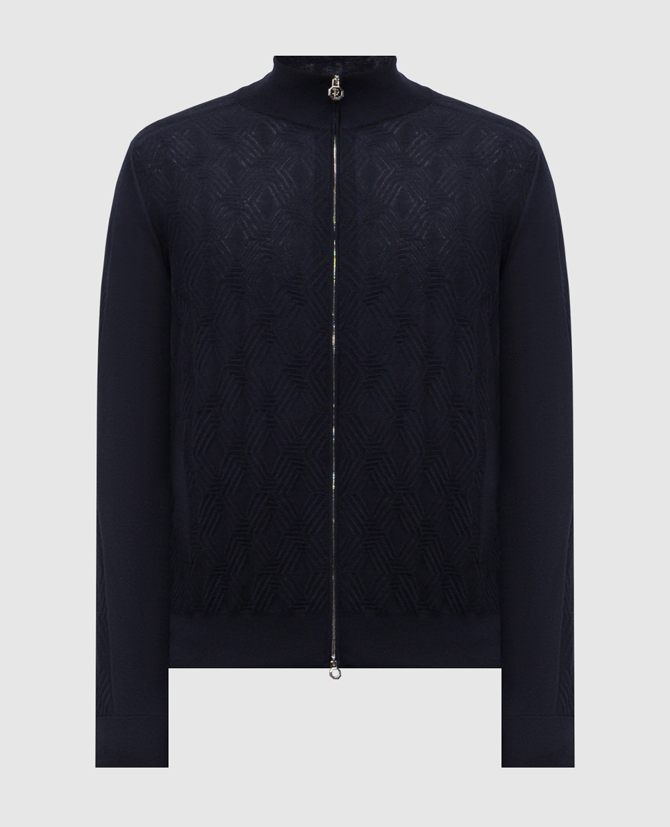 Синий кардиган с кашемиром и шелком