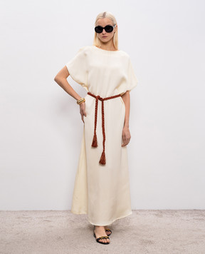 Momoni Бежева сукня максі SAKARI MODR026MO31