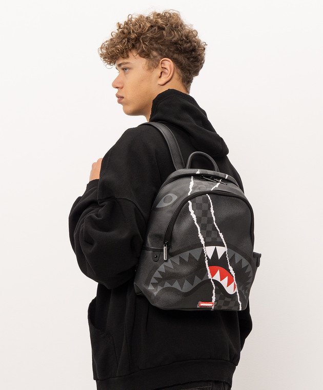 Sprayground Детский черный рюкзак SHARK SLASH SAVAGE 910B9347NSZ изображение 2