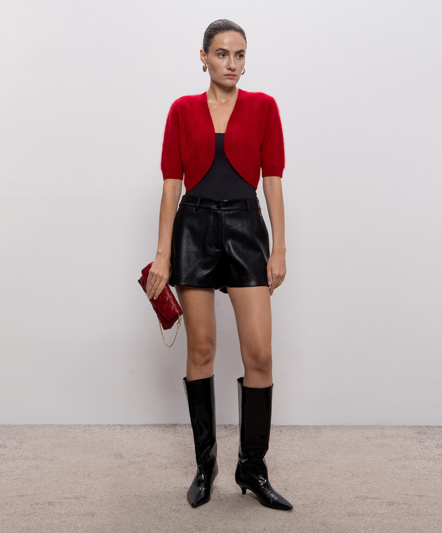 Twinset Красное болеро из шерсти, кашемира и шелка 262TT3022 изображение 2