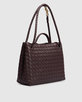 Bottega Veneta Бордовая кожаная сумка Andiamo 766016VCPP1
