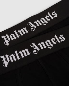 Palm Angels s Набор черных слепых трусов с логотипом PMUF002S25FAB001