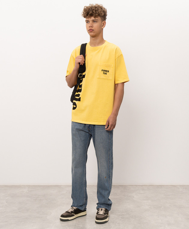 Rhude Желтая футболка с карманом RHPF26TT13012 изображение 2