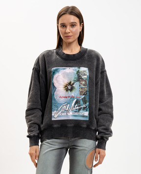 Off-White Сірий світшот з принтом 2BA075S26FLE001