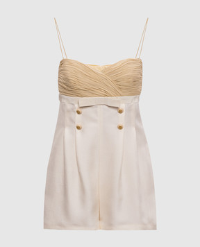 Valentino Бежевий комбінезон із шовку 8B3VE3R590G