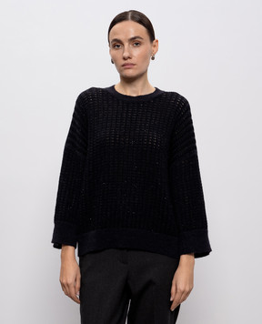 Peserico Синій светр з вовною альпаки E99003F079217C