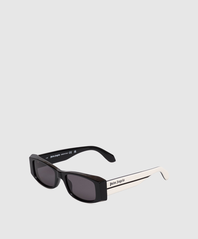 Palm Angels Чорні сонцезахисні окуляри Wister з принтом логотипа PA1031010751 зображення 3