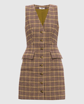 Twinset Платье мини с шерстью в узор 262LI2BEE