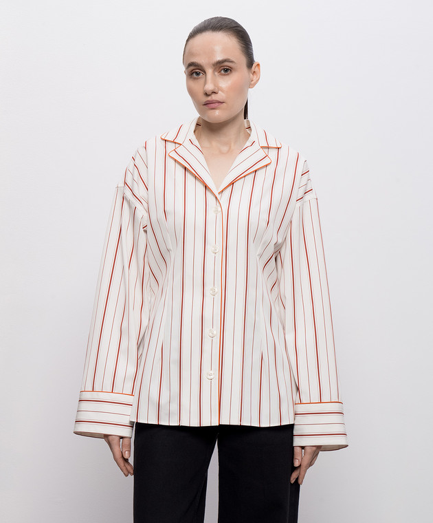 Dolce&Gabbana Сорочка кольору айворі в смужку F5U71TFR51T зображення 2