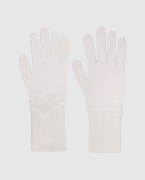Allude Рукавички бежевого кольору з кашеміру 26592000