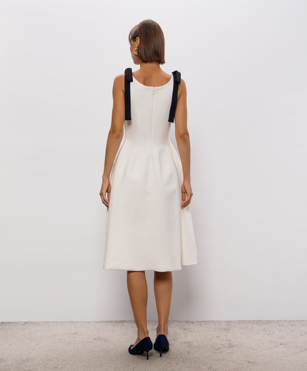 Givenchy Платье цвета айвори с бантами BW22ZK4ZUK изображение 4
