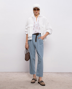 Brunello Cucinelli Белая куртка MQ986EJ706