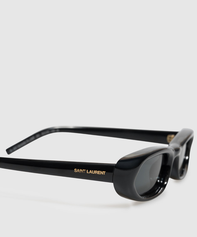 Saint Laurent Черные очки 557 SHADE PLUMP A003CXY9958 изображение 4