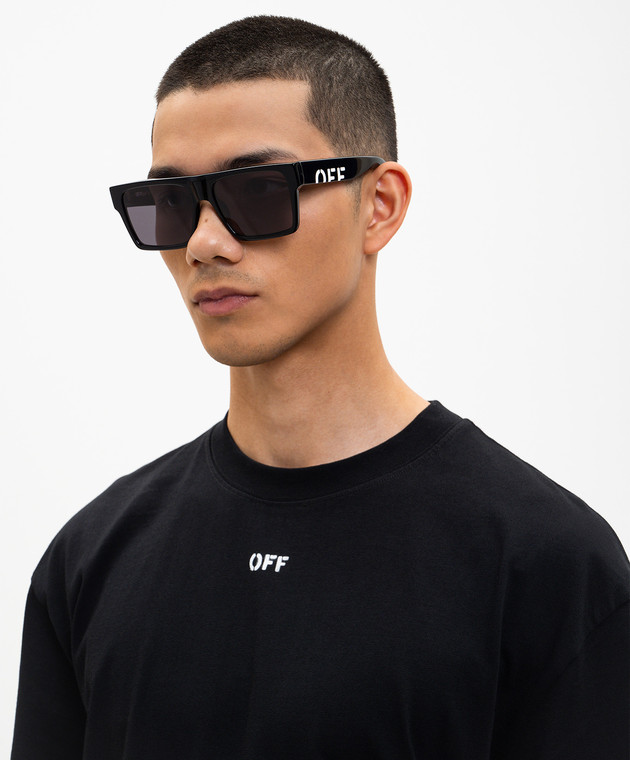 Off-White Черные солнцезащитные очки Casper OW1034100756 изображение 2
