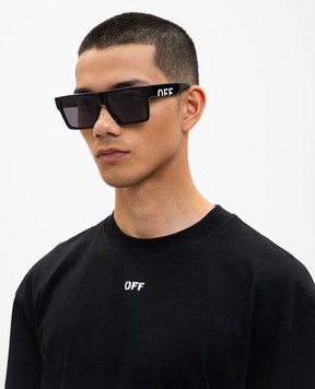 Off-White Черные солнцезащитные очки Casper OW1034100756