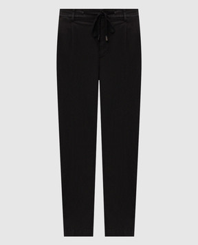 Peserico Темно-коричневі штани з нашивкою логотипа R54774T23D00800