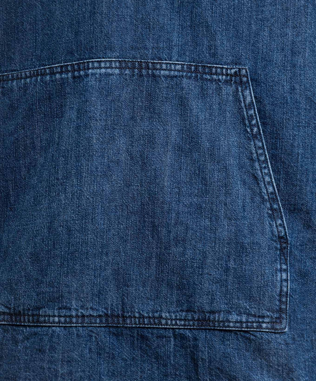 Dondup Синие джинсовые худи DC457DFE323DMC5 изображение 5