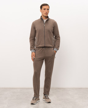 Doriani Cashmere Коричневая спортивная куртка 875LUNJ36