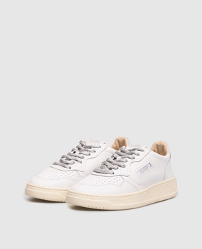 AUTRY Білі шкіряні кросівки Medalist A1UNAULWSW02