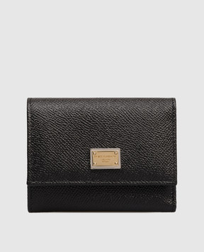 Dolce&Gabbana Чорне шкіряне портмоне з логотипом BI0770A1001