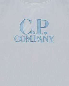 C.P. Company Синя футболка з вишивкою логотипа CNM00QLAA171014