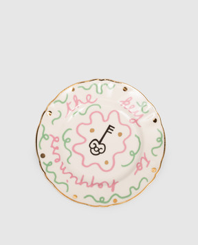 Bitossi Home Біла порцелянова тарілка для хліба Key PAN00104