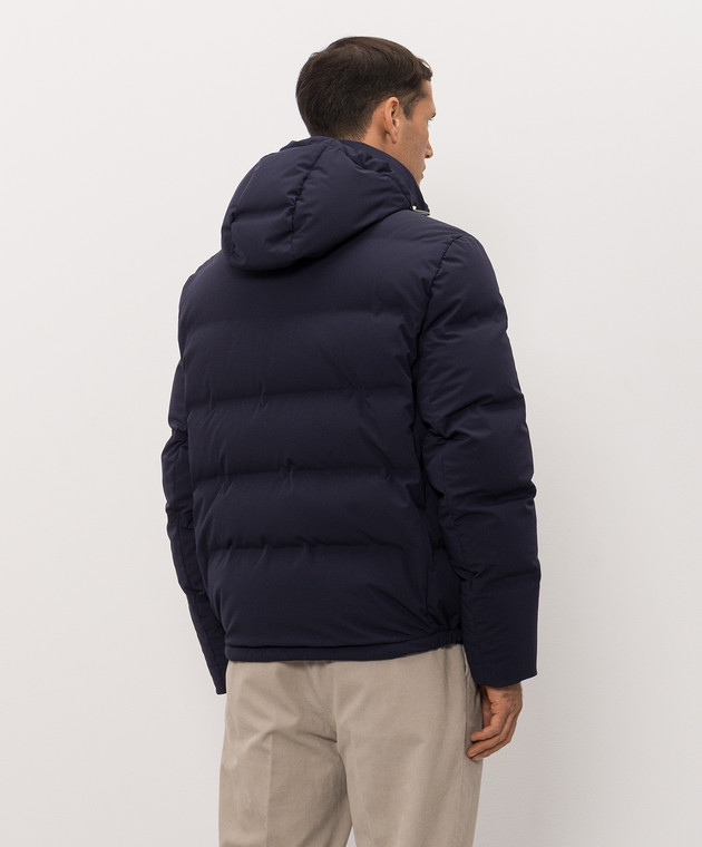 Brunello Cucinelli Синий пуховик MV4061836 изображение 4