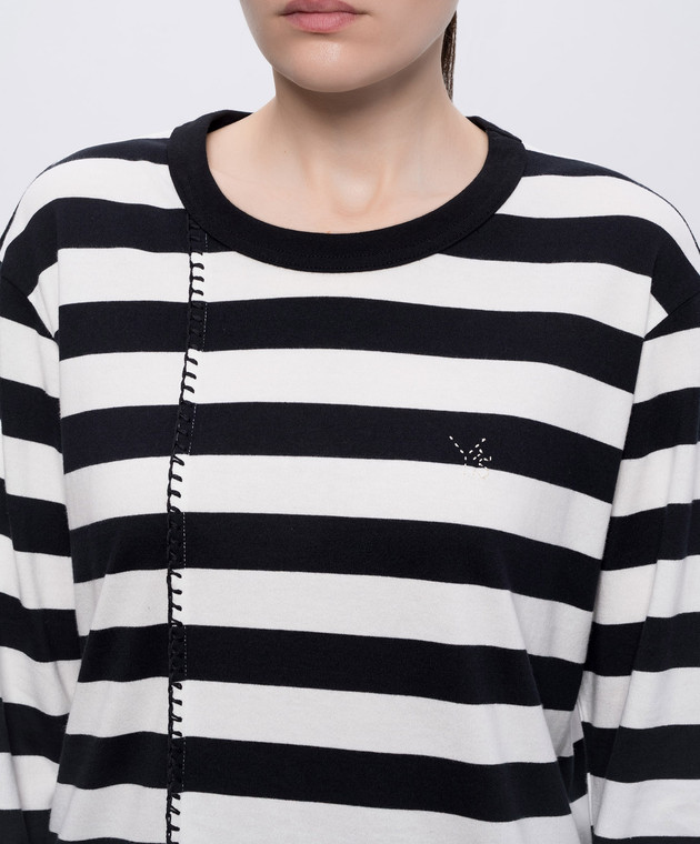 Y`S Yamamoto Джемпер в смужку з монограмою YKT73055 зображення 5