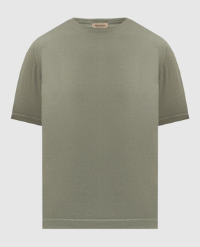 Woolrich Футболка кольору хакі з нашивкою логотипа CFWOKN0355MRUF0787