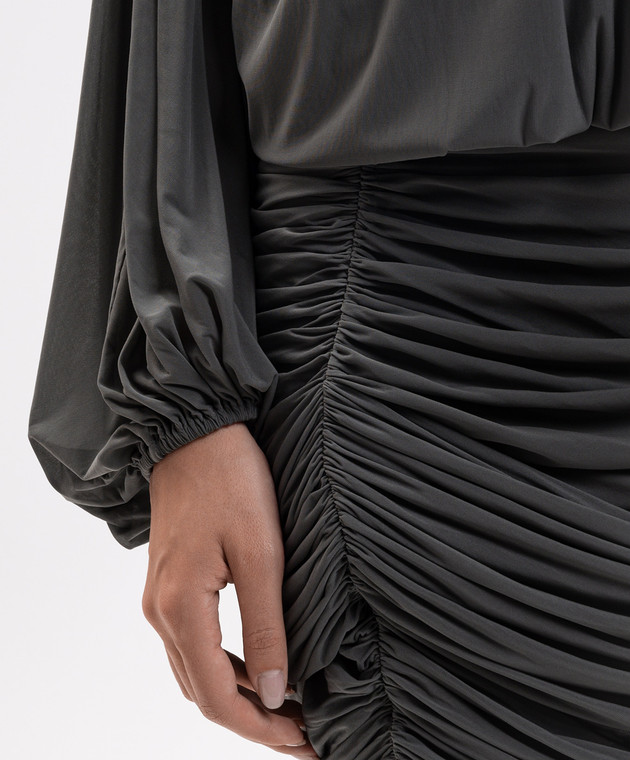 Magda Butrym Зелена сукня міні з драпіруванням DRESS07166926 зображення 5