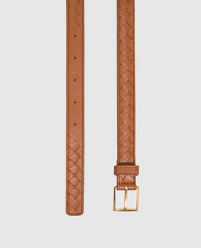 Bottega Veneta Коричневый кожаный ремень 871643V0HW5