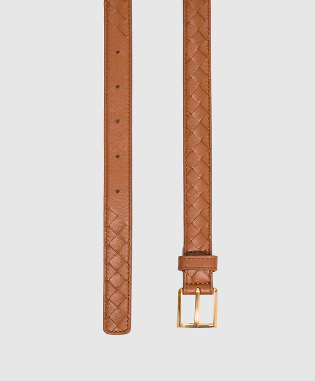 Bottega Veneta Коричневий шкіряний ремінь 871643V0HW5 зображення 3