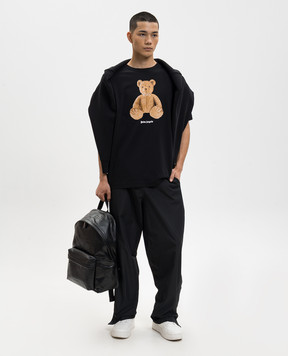 Palm Angels Черная футболка Bear PMAA109S26JER00A