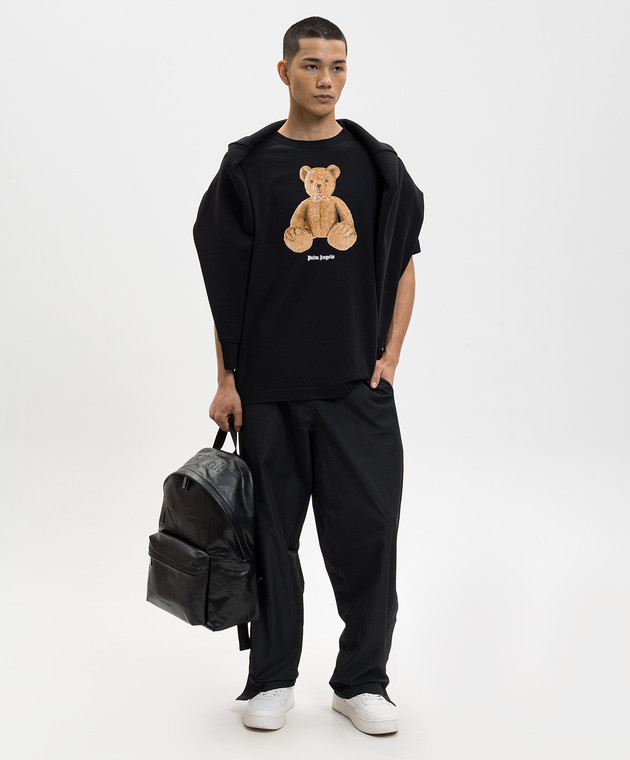 Palm Angels Чорна футболка Bear PMAA109S26JER00A зображення 2