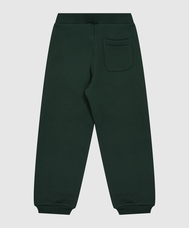 Ami Paris Детские зеленые спортивные штаны KTR928JE0269 изображение 2