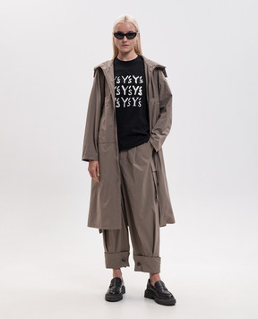 Y`S Yamamoto Плащ кольору хакі YVC07929