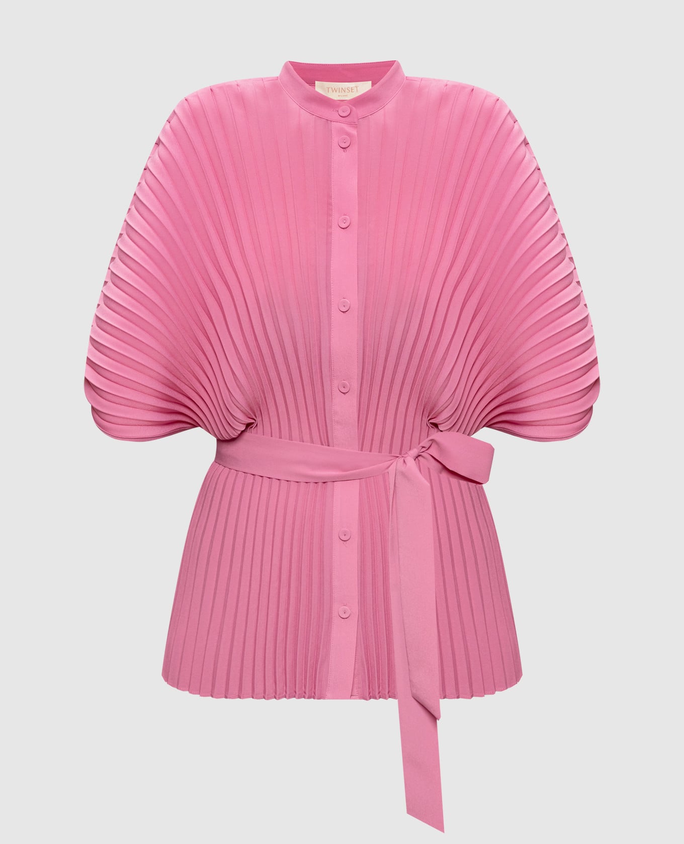 Розовая блуза с логотипом