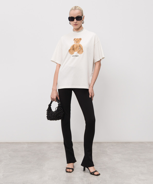 Palm Angels Футболка цвета айвори с принтом PWAA07BS26JER005 изображение 2