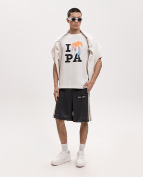 Palm Angels Футболка I Love PA кольору айворі PMAA109S26JER007