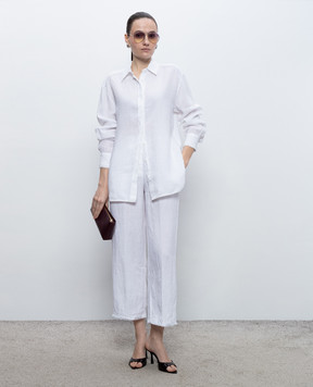 Peserico Белая рубашка из льна M06015T001617