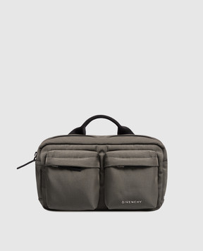 Givenchy Поясная сумка цвета хаки Essential BK50F8K17S
