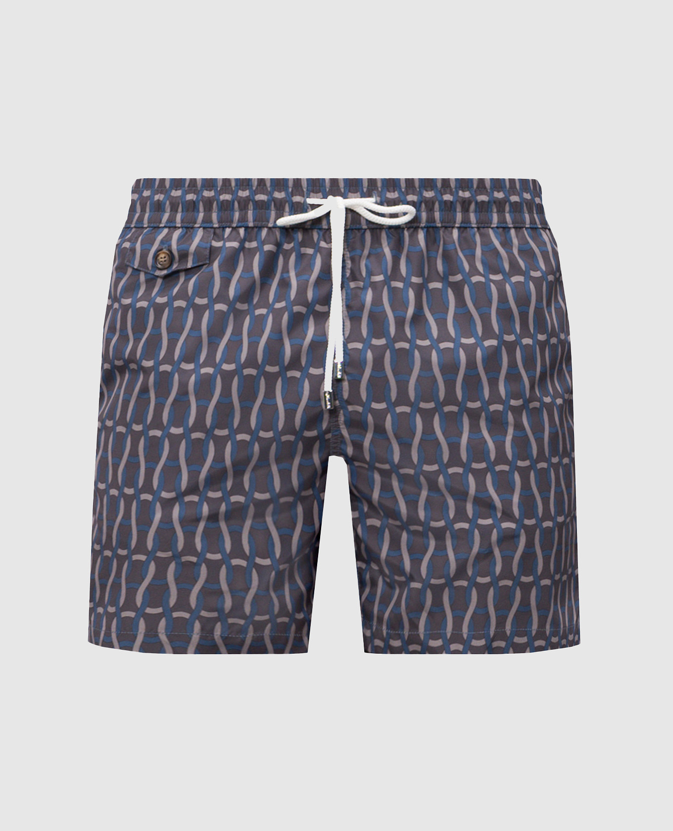 Серые шорты для плавания в принт