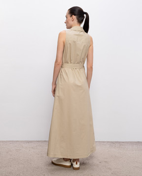 Woolrich Бежевое платье-рубашка CFWWDR2022FRUT3944