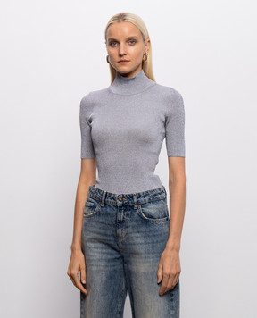 Missoni Серый топ в рубчик с люрексом DC26WN03BK01H3