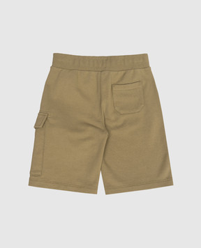 C.P. Company Детские шорты цвета хаки с патчем логотипа CPQ002LCA691014