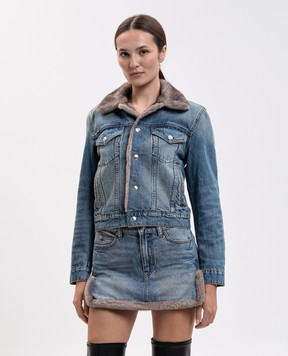Alexander Wang Синяя джинсовая куртка с эффектом потертости 4DC4262904