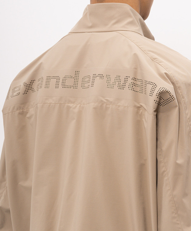 Alexander Wang Бежева перфорована спортивна куртка UWC3262306 зображення 5