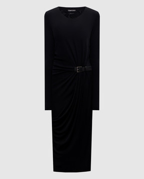 Tom Ford Чорна сукня міді ABJ886JEX188