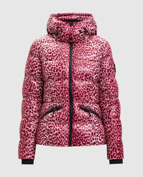 Mackage Розовая горнолыжная пуховая куртка CHERYL-A в анималистичный принт CHERYLA